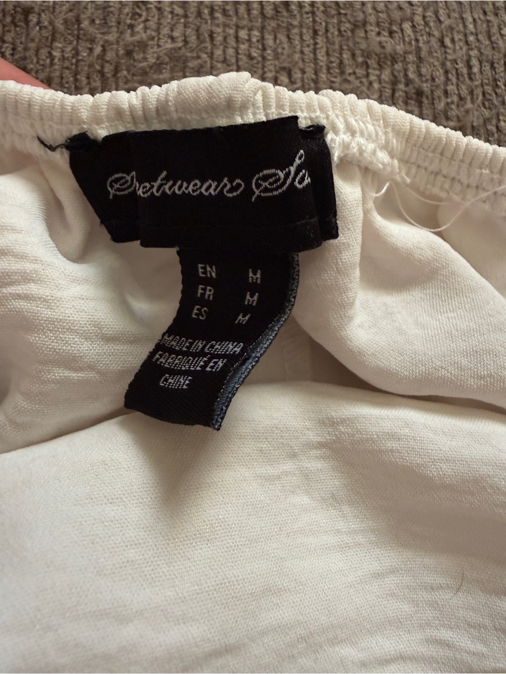 Streetwear Society White Tiered Spaghetti-Strap Romper - Picture 2 of 3